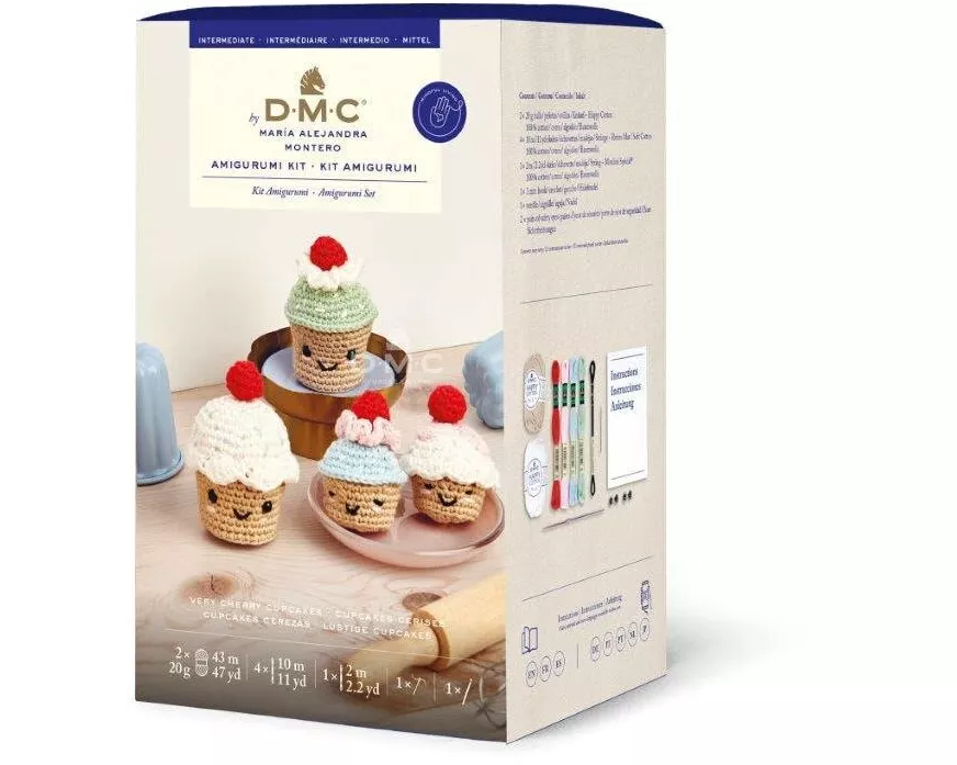 DMC Häkelset Amigurumi Very Cherry Cupcakes