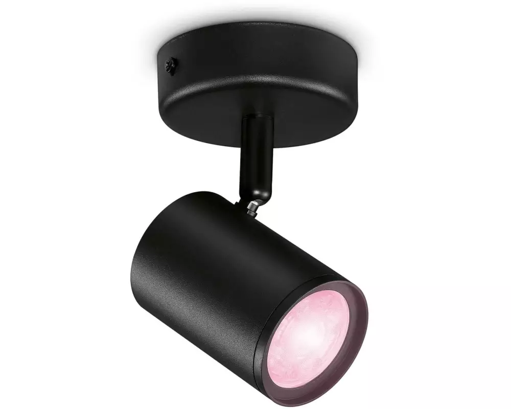 WiZ IMAGEO 1er Spot Tunable White & Color Deckenleuchte Schwarz