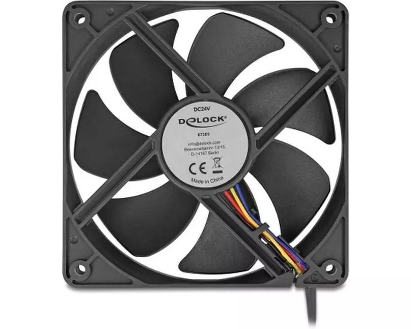 Delock PC-Lüfter 24 V DC, 120 x 120 x 25 mm