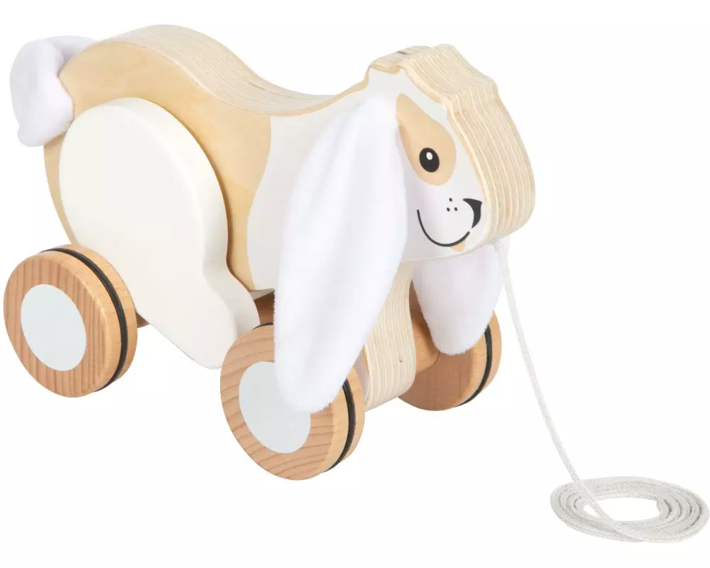 small foot Nachziehspielzeug Nachziehtier Hase mit Knisterohren