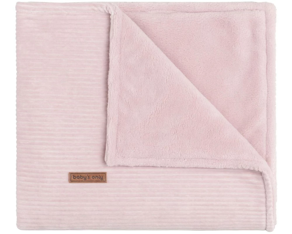 baby's only Babydecke Teddyfutter Alt Rosa