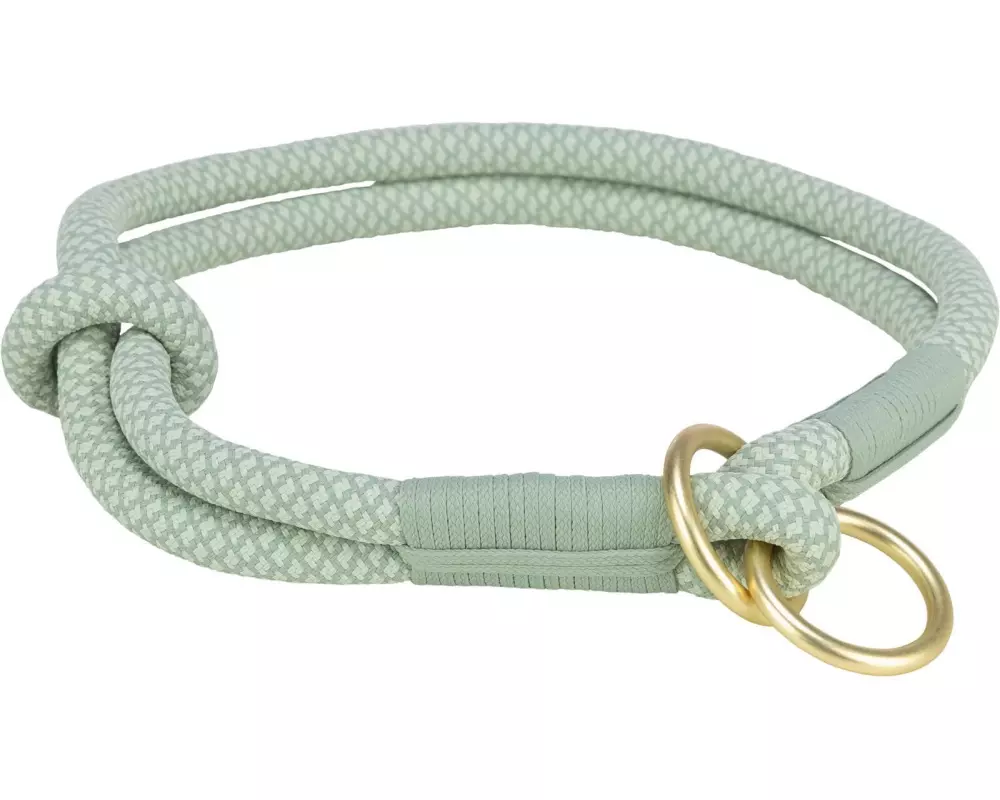 Trixie Soft Rope Zug-Stopp-Halsband M, 45 cm, Salbei/Mint