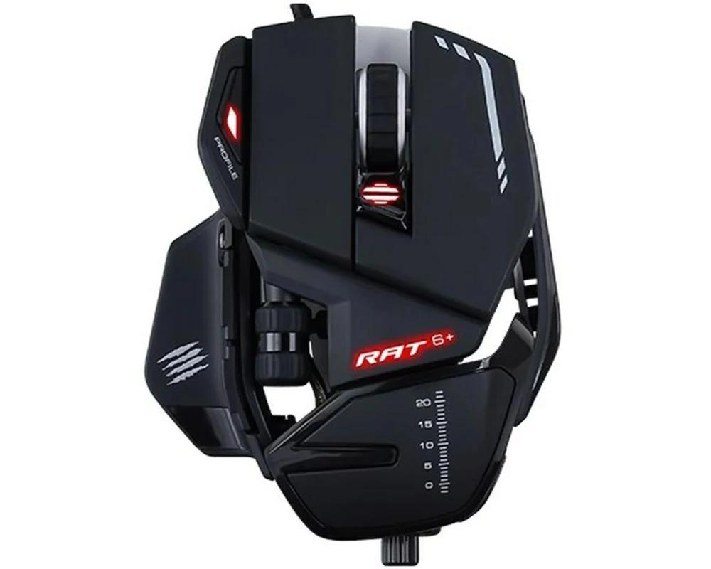 MadCatz Gaming-Maus R.A.T. 6+ 12000 dpi Schwarz