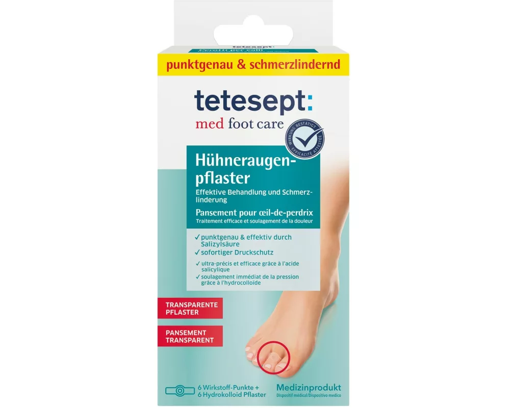 tetesept foot care Hühneraugenpflaster 6 Stück