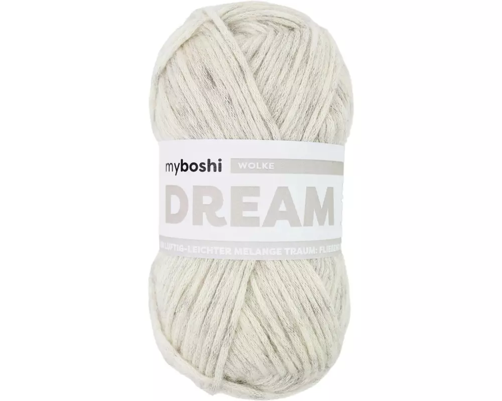myBoshi Wolle Dream Wolke Ivory meliert, 50 g, 95 m