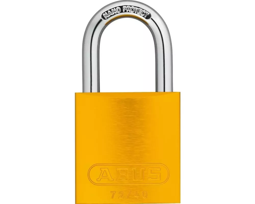 Abus Vorhängeschloss 72/40 Gelb Aluminium