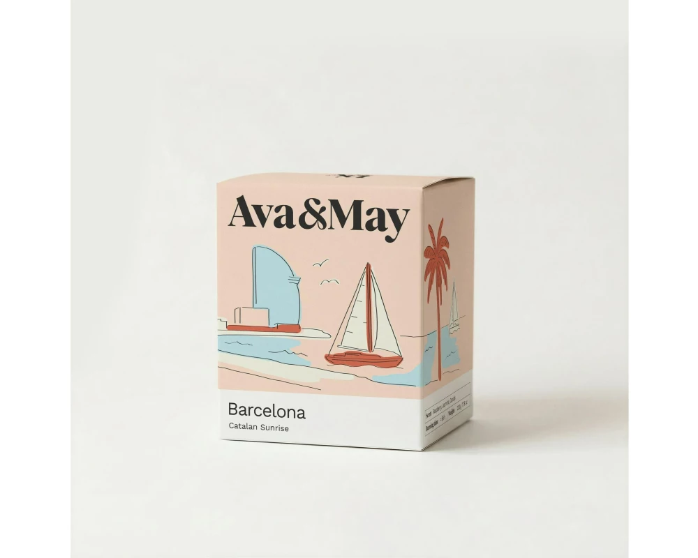 AVA & MAY Duftkerze Barcelona 220 g