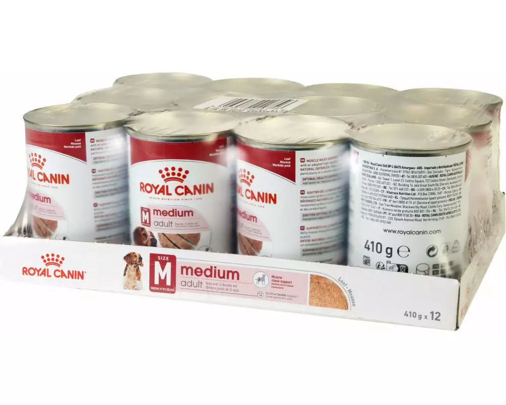 Royal Canin Nassfutter Medium Adult Mousse, 12 x 410 g