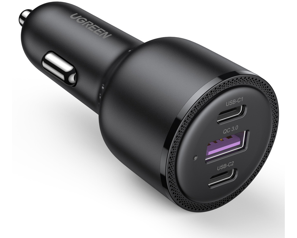 UGREEN Fast Car Charger 69W 20467 2xUSB-C PD+USB-A