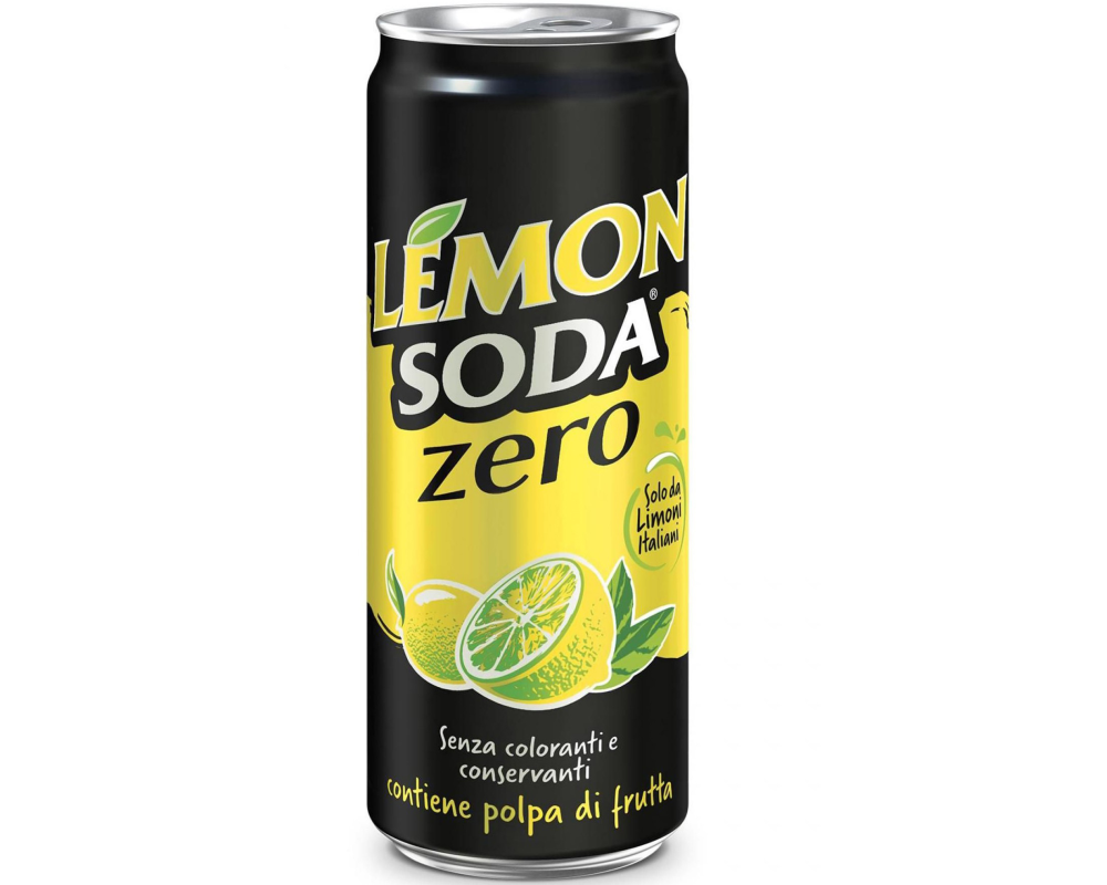 GRODO Lemon-Soda Zero Alu PS84390 33 cl, 24 Stk.