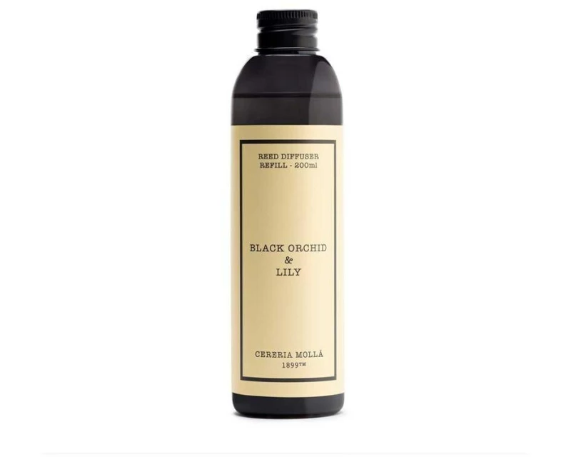 Cerería Mollá Refill Black Orchid & Lily 200 ml