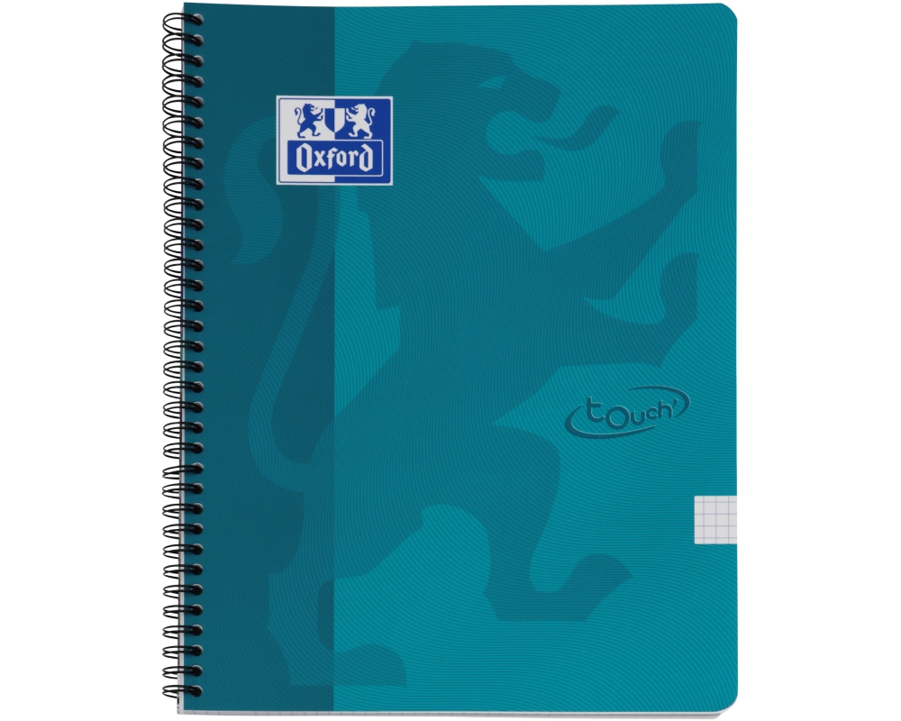 OXFORD Touch Spiralheft 400103996 A4, kariert 70 Blatt, blau