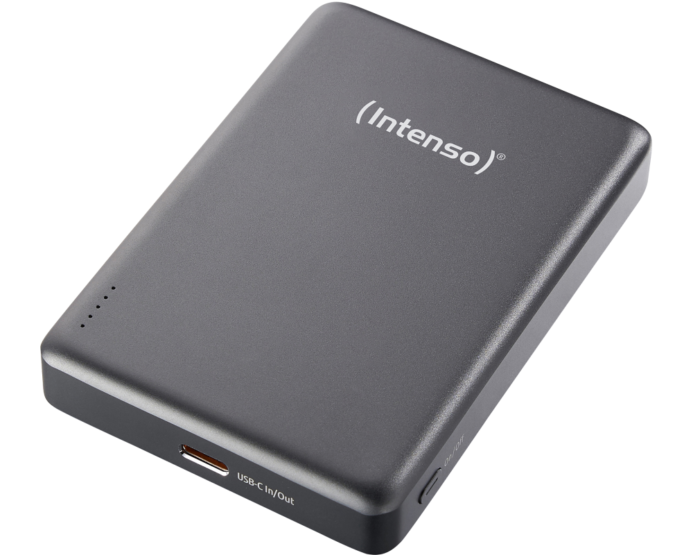 INTENSO Powerbank MW10000 10000 mAh 7344034 Magnetic Wireless grey