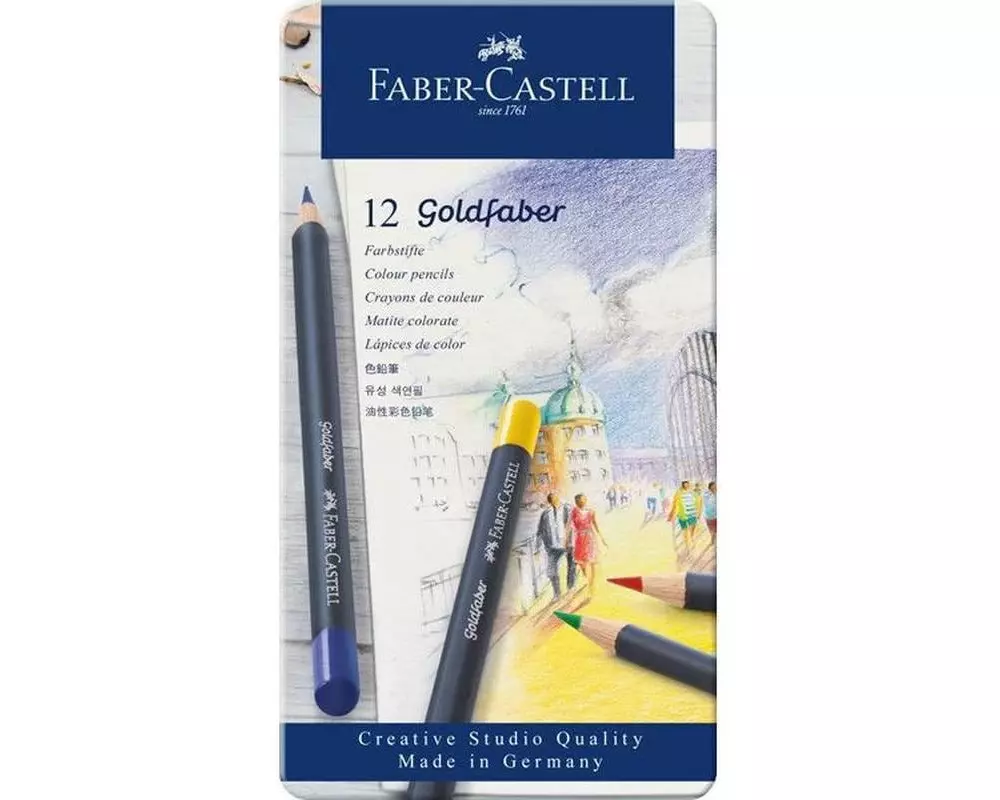 Faber-Castell Farbstifte Goldfaber 12er Metalletui