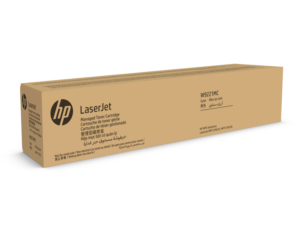 HP Managed Toner Cartridge cyan W9221MC Color LaserJet