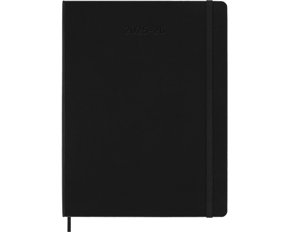 MOLESKINE Wochen-Notizkalender 25/26 8056999275488 18M liniert HC schwarz 19x25cm