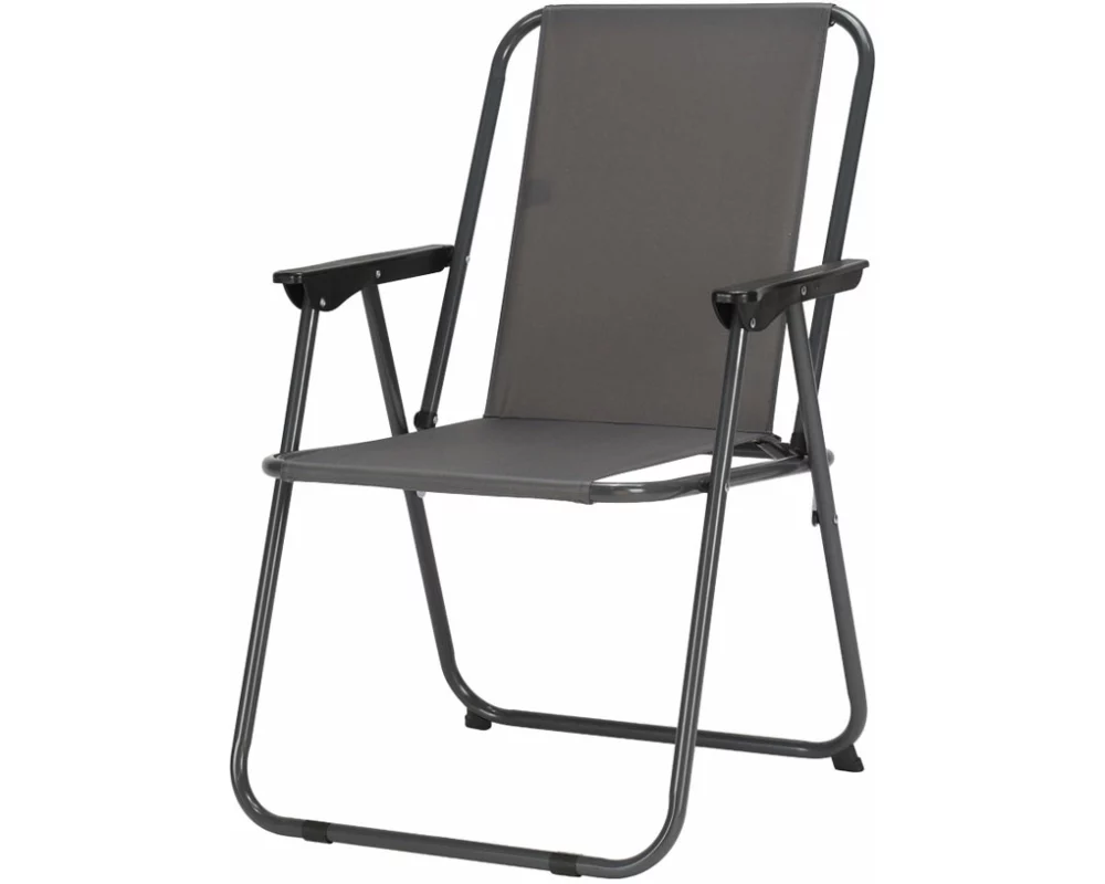 CONTINI Campingstuhl anthrazit faltbar 52x53x75cm