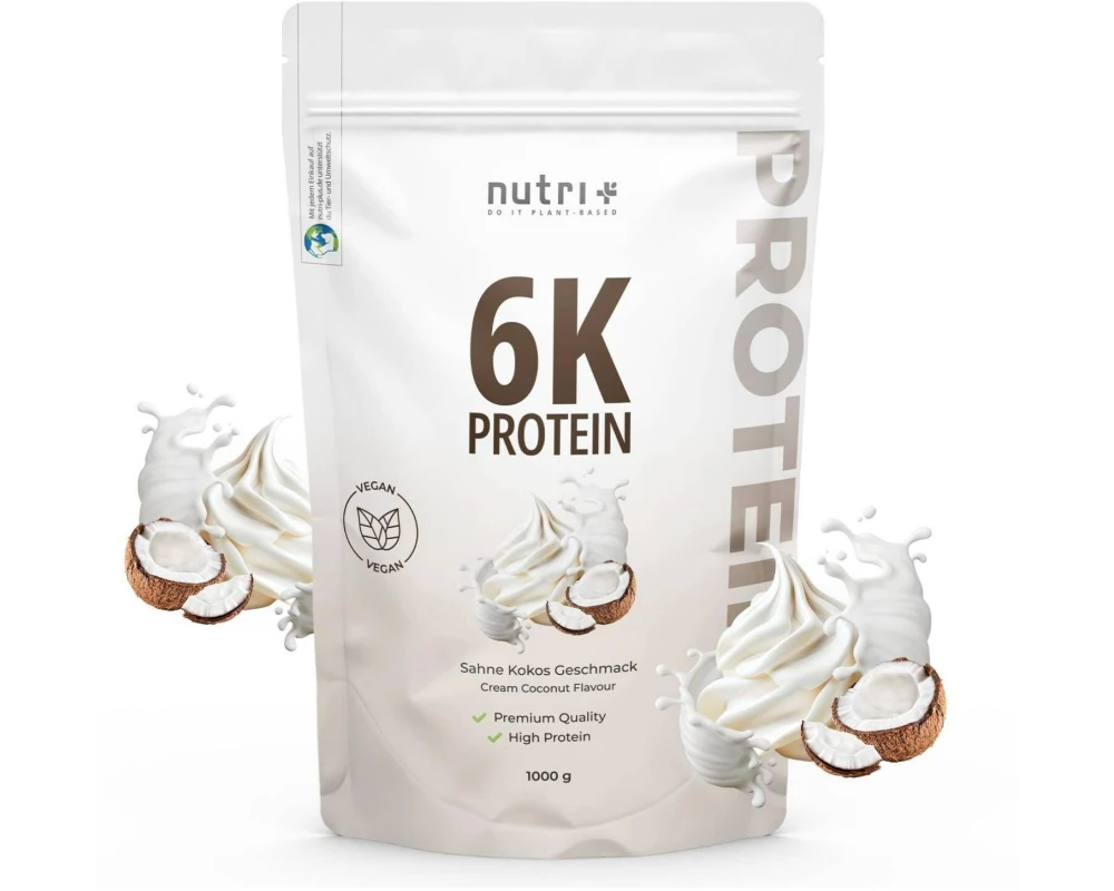 Nutri+ Pulver Vegan 6K Protein Kokos 1000 g