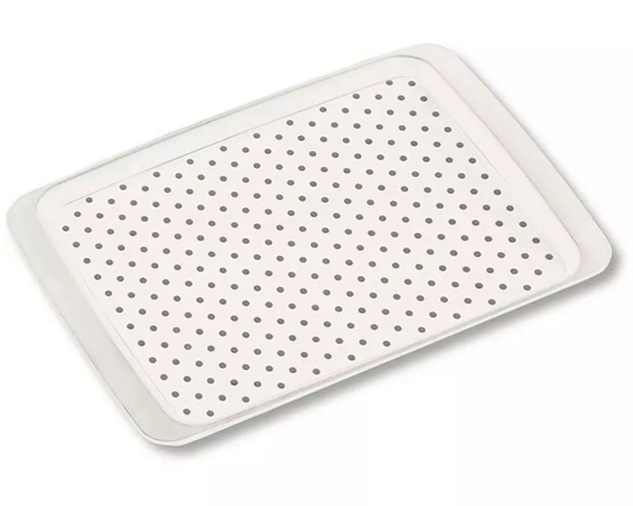 Kesper Serviertablett Kunststoff Weiss 35 x 26 cm rutschfest