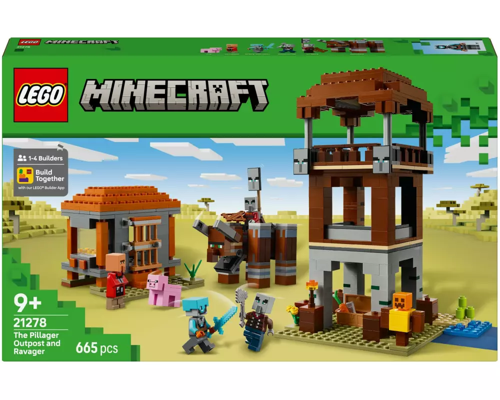LEGO® Minecraft Ein Verwüster am Plünderer-Aussenposten 21278
