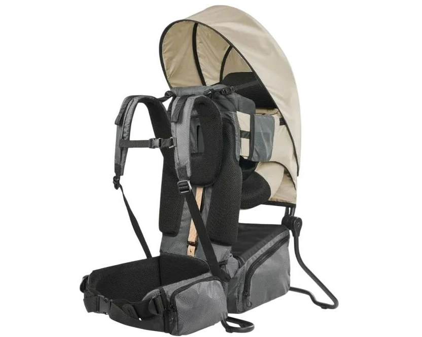 Babymoov Kraxe Moov & Hike inkl. Regenschutz 10 l – Beige/Grau