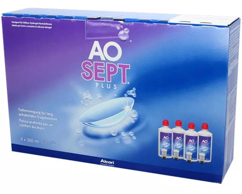 Aosept Kontaktlinsenpflege 4 x 360 ml