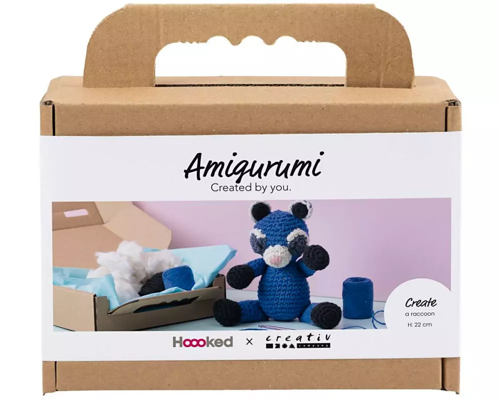 Creativ Company Bastelset Amigurumi, Waschbär