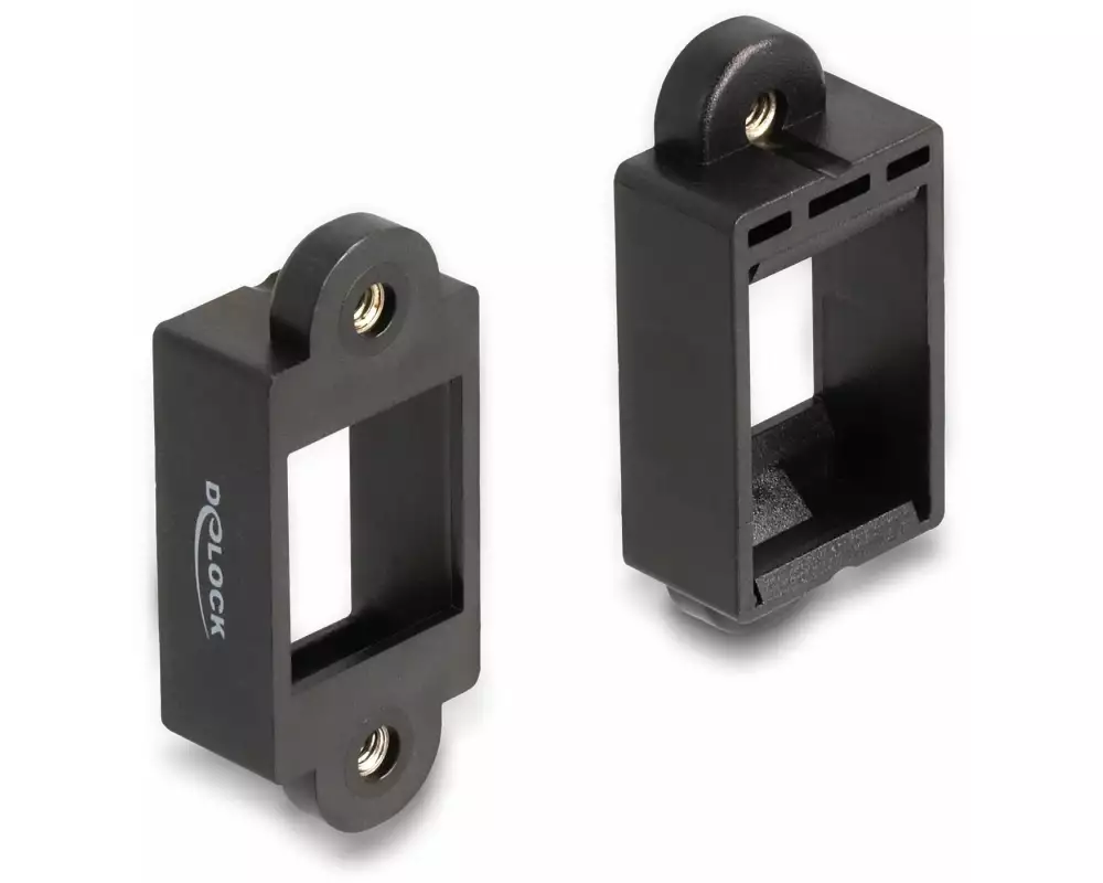Delock Keystone Halterung für Einbau mit Schraubanschluss