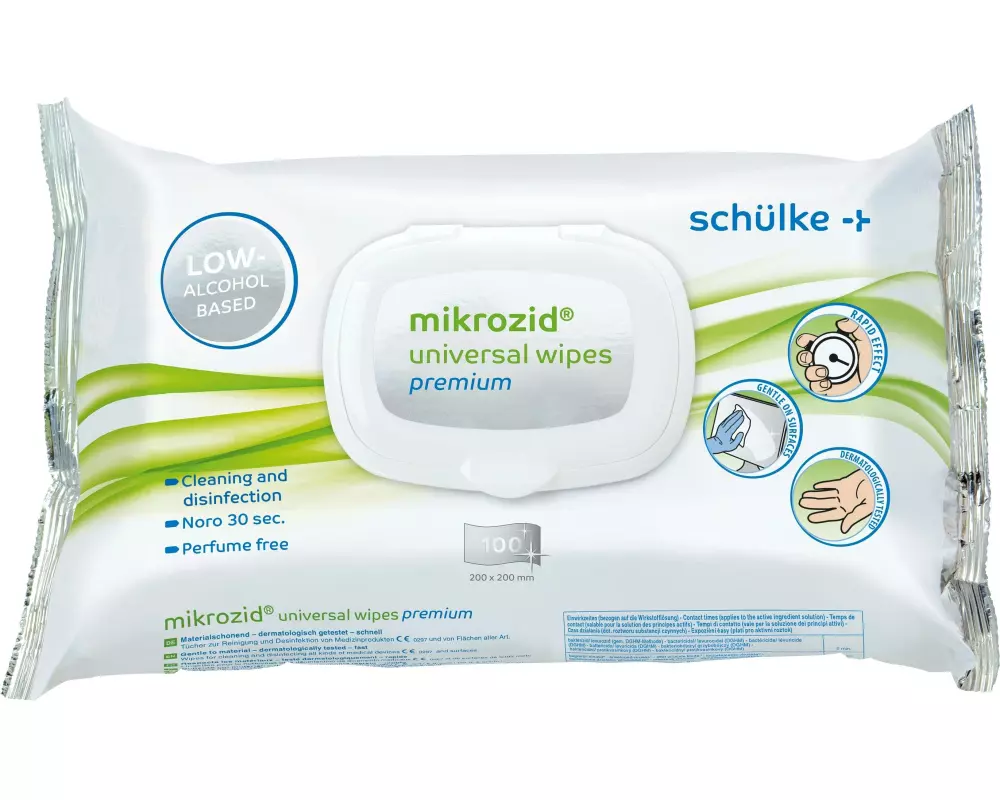 Schülke Mikrozid universal wipes premium 100 Stück