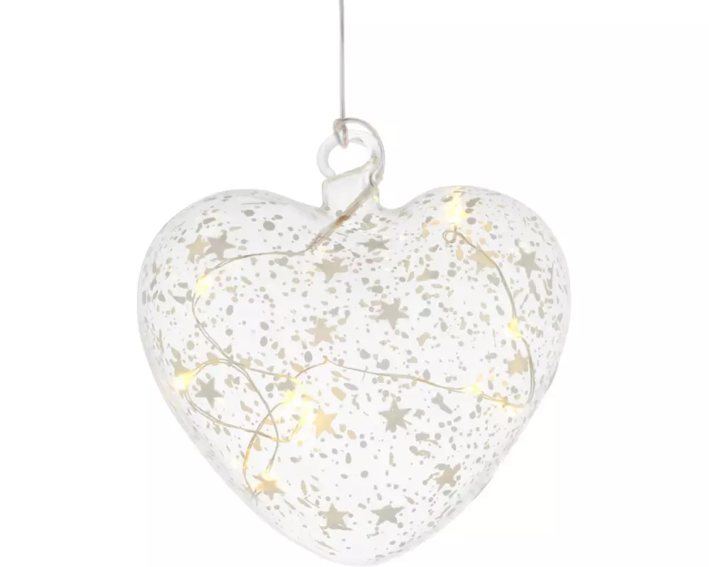 Sirius Weihnachtskugel Romantic Herz, Ø 10 cm