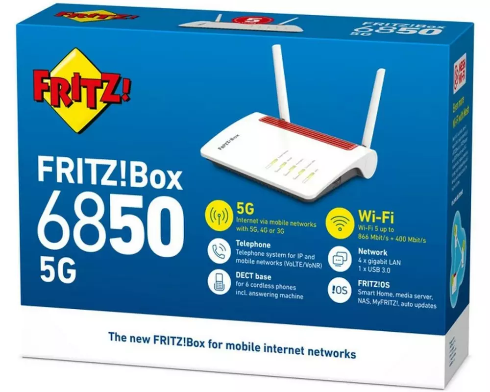 FRITZ! 5G-Router FRITZ!Box 6850 5G v2 Int.