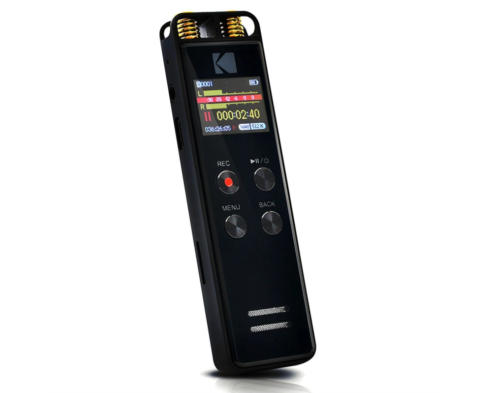 Kodak VRC550 digital voice recorder , 8GB - Black