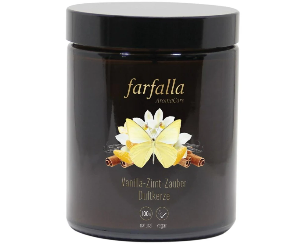 Farfalla Aroma-Duftkerze Vanilla-Zimt-Zauber 160 g