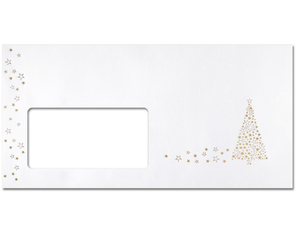 SIGEL Weihnachts-Umschlag Golden DU084 Tree, 90 g, DIN lang 50 Stück