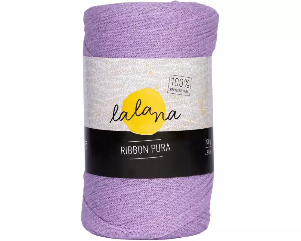 lalana Wolle Ribbon Pura 200 g, Lila