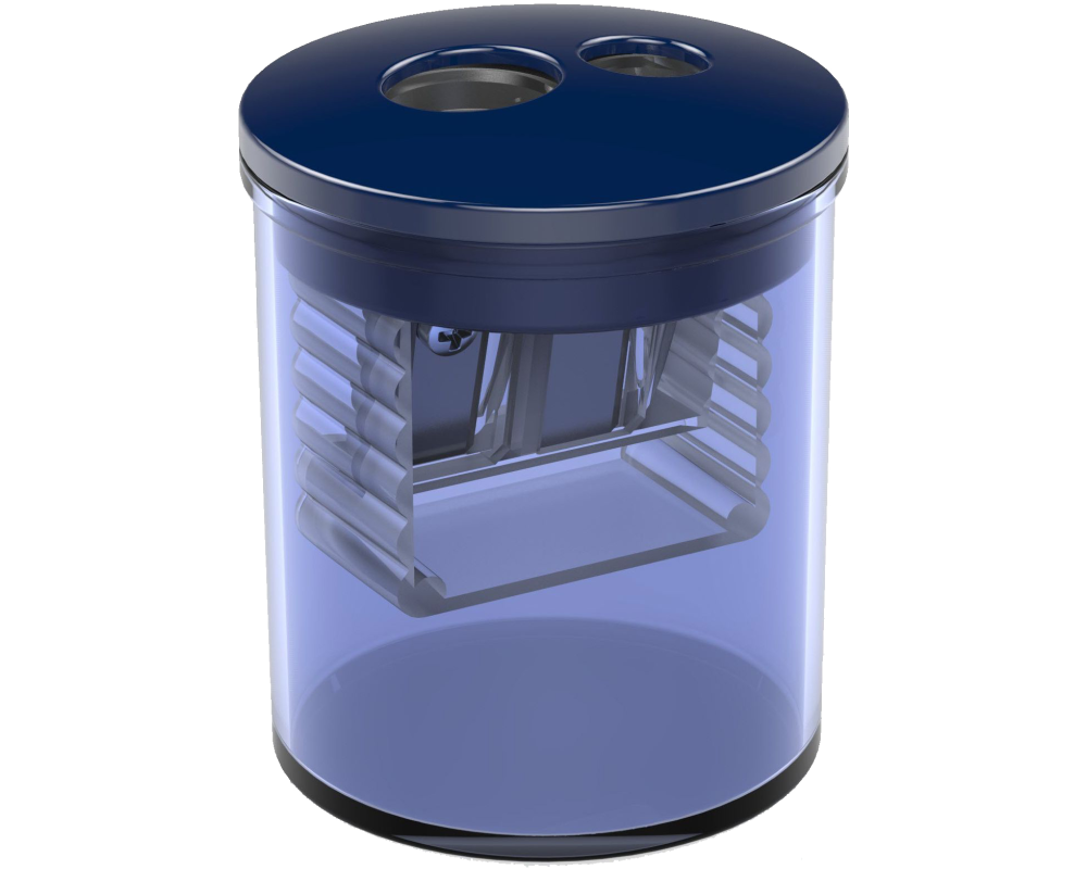 OFFICE WORLD Spitzdose doppelt 513/FO.40 blau