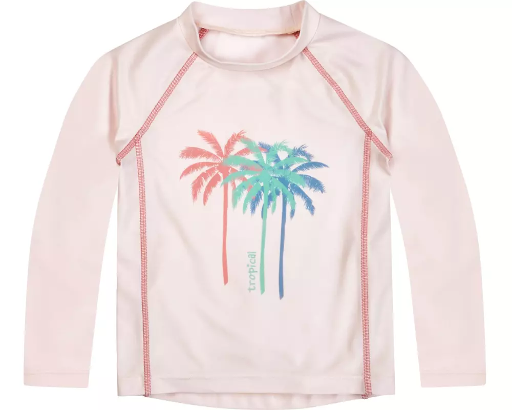 Playshoes UV-Shirt langarm Palmen Ecru Gr. 98/104