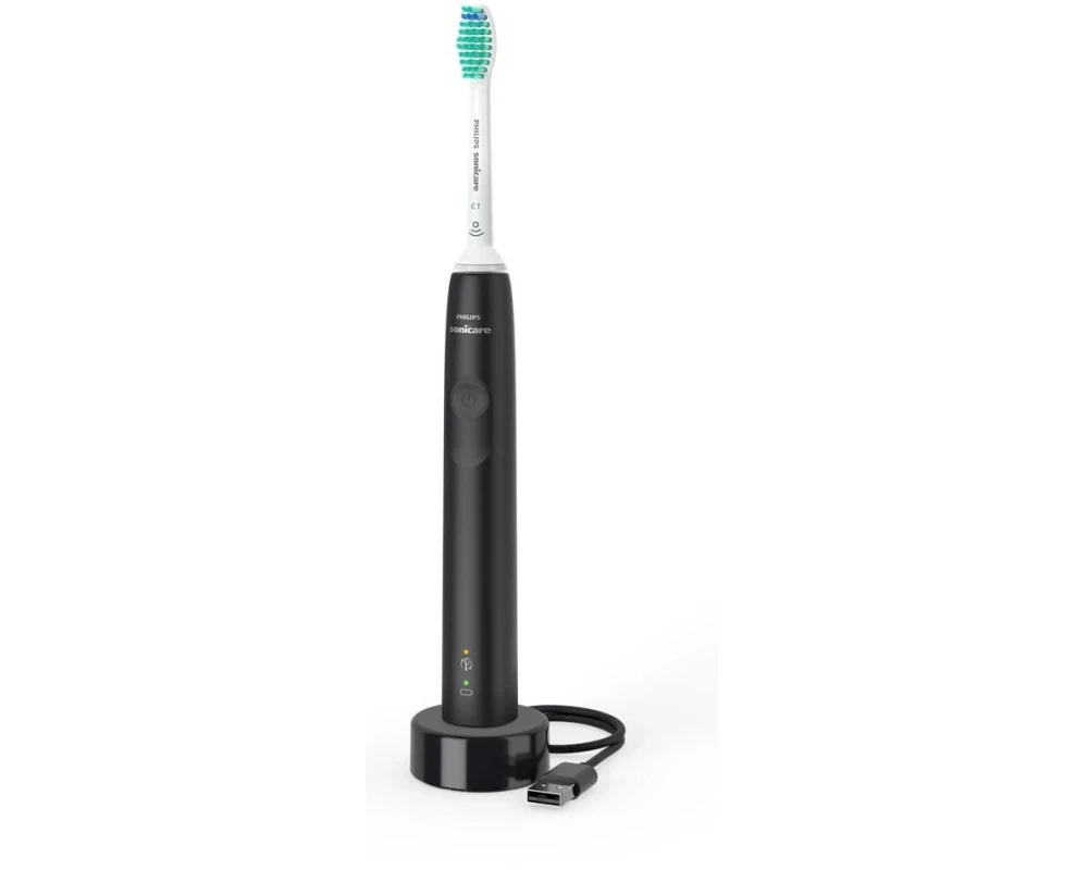 Philips Schallzahnbürste Sonicare Series 3100 HX3671/14 Schwarz