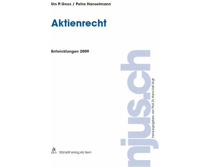 Aktienrecht, Entwicklungen 2009