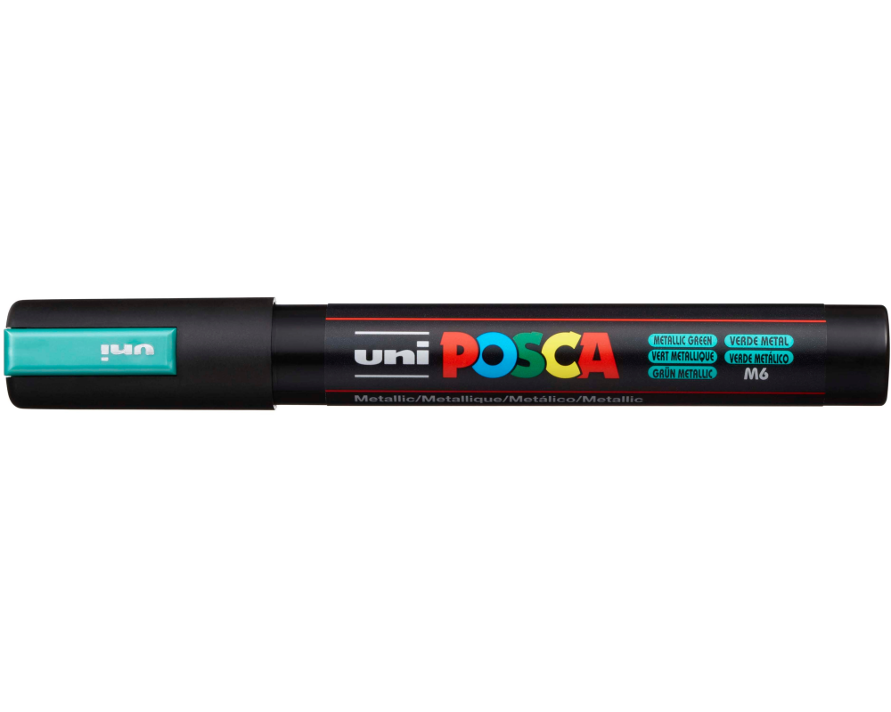 UNI-BALL Posca Marker 1.8-2.5mm PC5MMET.GREE MET grün, Rundspitze