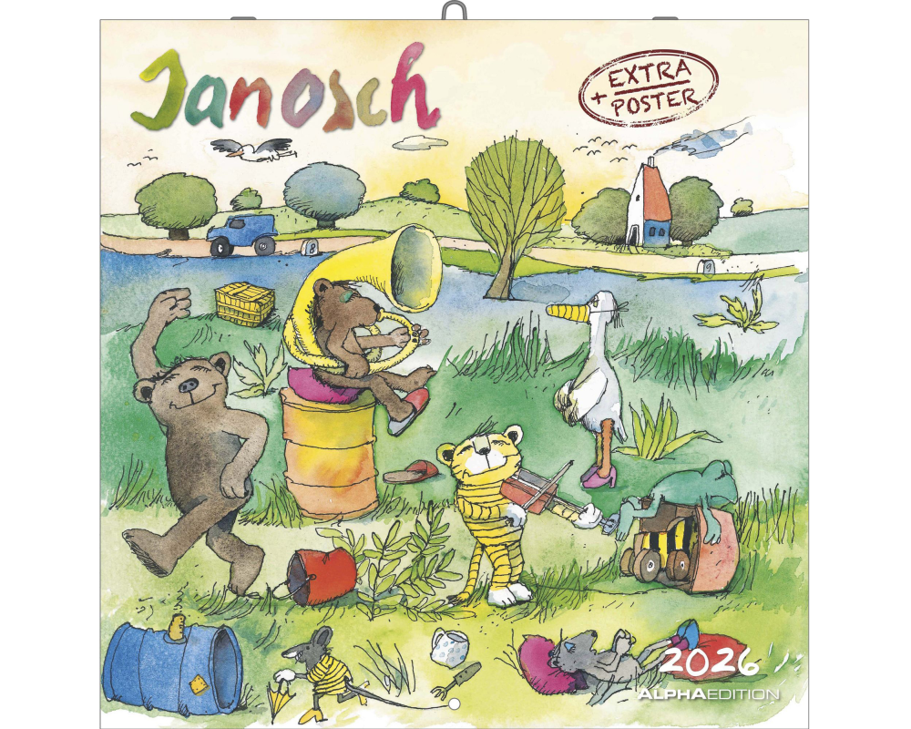 ALPHA EDITION Bildkalender 2026 160580 Janosch ML 30x30cm