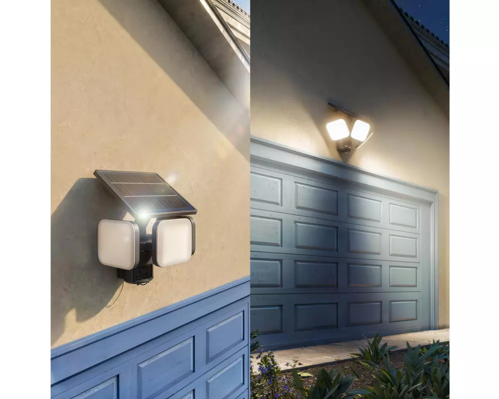 Philips Wandleuchte Solar Zyren 13W, 3000 K, 3000 lm, Schwarz