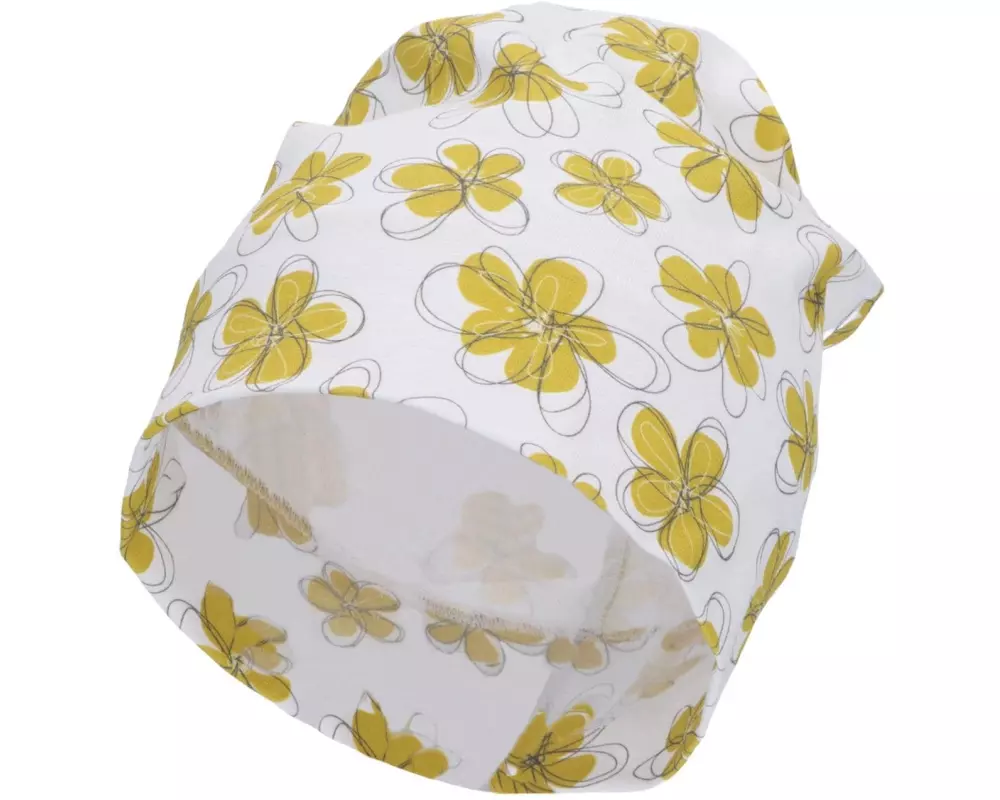 Sterntaler Mütze Slouch-Beanie Blumen Weiss Gr. 51