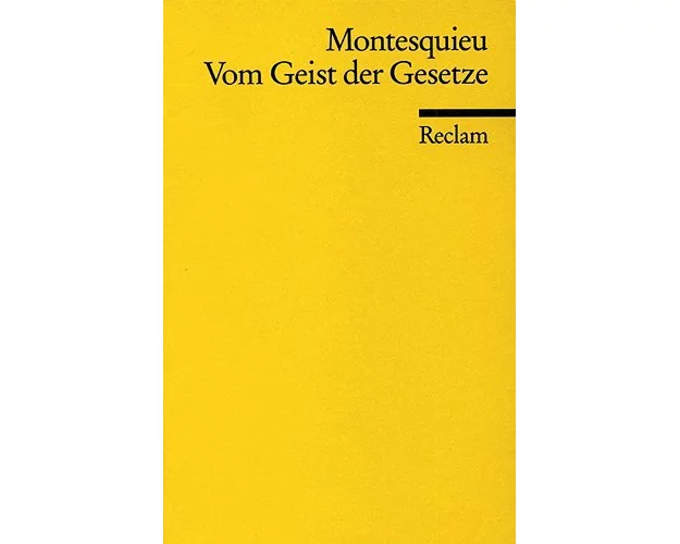 Vom Geist der Gesetze