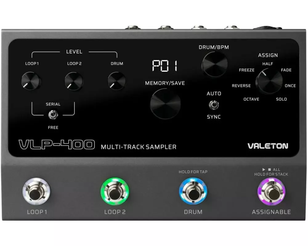 Valeton VLP-400 Dual Looper, Drum Machine