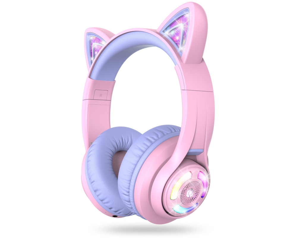 ICLEVER Headphones Kids Cat C04-2083N-15 74/85/94 dB, 50h purple