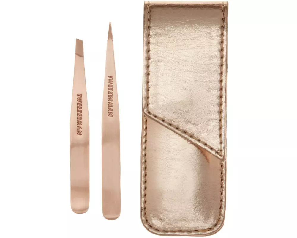 tweezerman Pinzette Petite Tweeze Set Roségold 3-tlg.