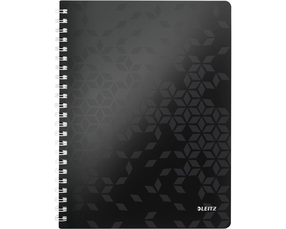LEITZ Collegeblock WOW PP A4 4637-00-95 schwarz liniert