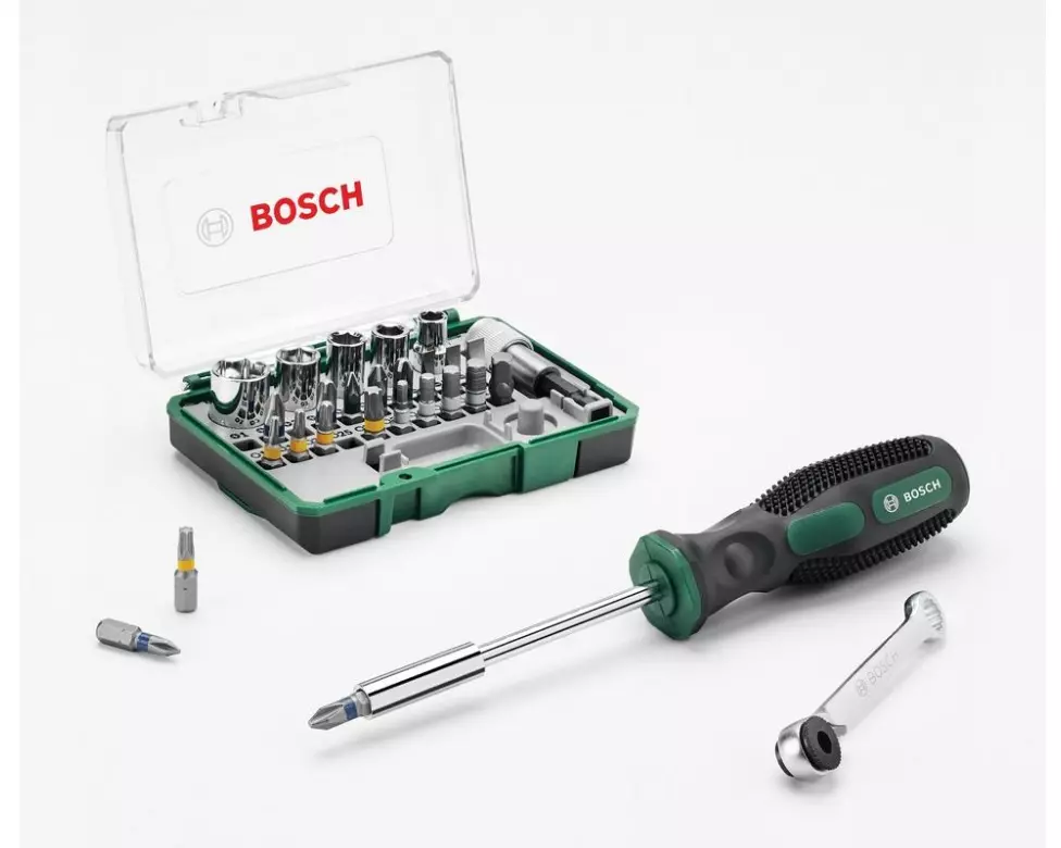 Bosch Bit-Set + Handschraubendreher, 27-teilig