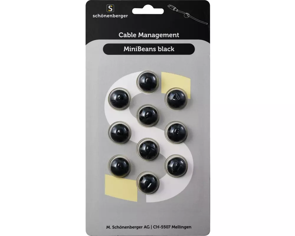 Schönenberger Beans Kabelhalterungen, Ø 15 mm, Schwarz